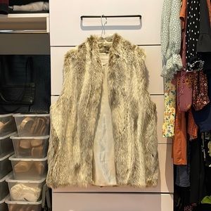 BCBG Faux Fur Vest